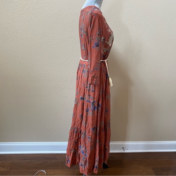 Floral Embroidered Button-Down Dress - Picture 4 of 13